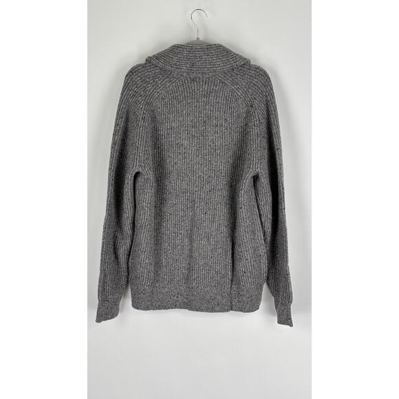 Brooks Brothers Mens Wool Shawl Collar Button Cardigan Sweater Size XL Grey New - Picture 9 of 10